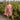 Cyra Blush Pink Hand Block Cotton Midi Dress