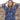 June Blue Floral Block Print Boho Midi Dress